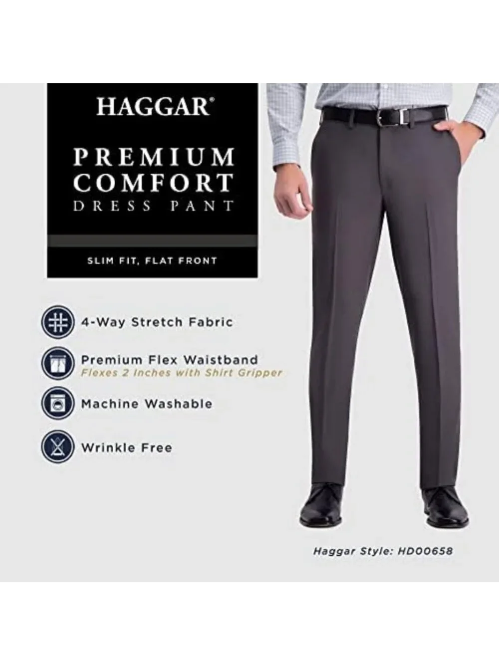 Slim Fit Premium Comfort Dress Pants for Men | Stylish & Versatile Trousers